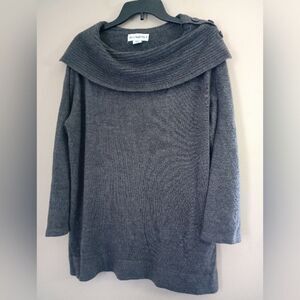 Sag Harbor Cowl Neck Tunic Sweater Size XL